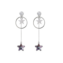 97416 cristales elegantes de Xuping Fashion de Swarovski, exquisitos pendientes de gota para dama